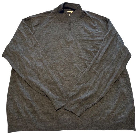 Goodthreads Men's Dark Gray Zip-Up Sweater - Picture 1 of 4